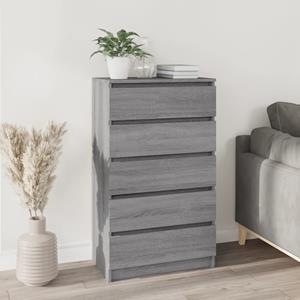 Vidaxl Schubladenschrank Grau Sonoma 60x36x103 Cm Holzwerkstoff