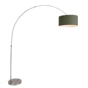 QAZQA Booglamp Satin - Groen - Modern - L 1950mm