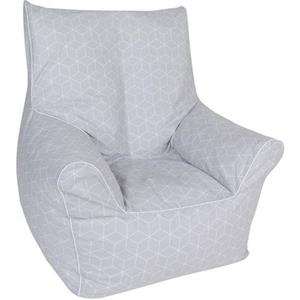 knorr toys Kindersitzsack Junior - Geo cube grey grau