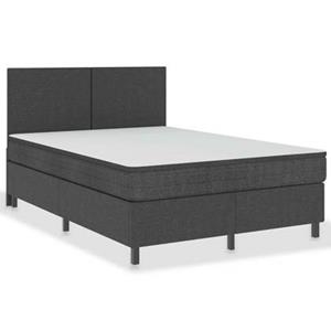 vidaXL Boxspringframe stof grijs 140x200 cm