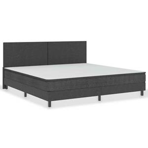 vidaXL Boxspringframe stof grijs 200x200 cm