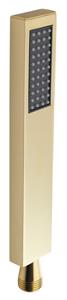 Sapho vierkante staafhanddouche 20cm goud