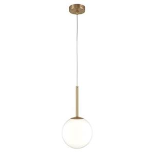 Maytoni Pendelleuchte Basic Form in Gold und Weiß E14 180mm