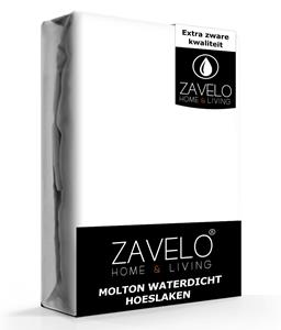 Zavelo Katoen Molton Waterdicht PU Hoeslaken-Lits-jumeaux (160x200 cm)