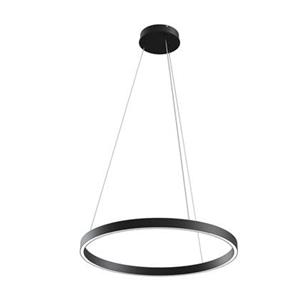 Rim Moderne integrierte LED-Pendel-Deckenleuchte Schwarz, 60 cm, 3000 k - Maytoni