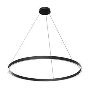 maytonilighting Maytoni Lighting - Maytoni Rim Moderne integrierte LED-Pendel-Deckenleuchte Schwarz, 100 cm, 3000 k