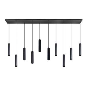 ETH  Miller - Hanglamp - 10x lichtpunten - zwart| messing