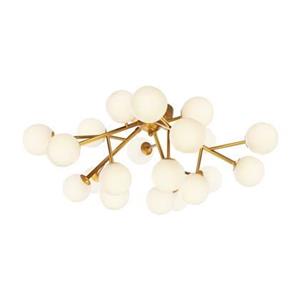 maytonilighting Maytoni Lighting - Maytoni Dallas Moderne 20-flammige Kugel-Deckenleuchte Gold, Schirm Cognac, G9
