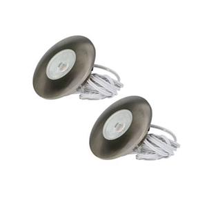 HOFTRONIC 2x Pavo - LED Inbouwspots Badkamer IP44 Zilver