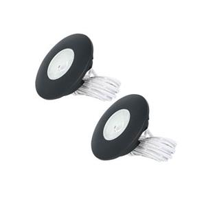HOFTRONIC 2x Pavo - LED Inbouwspots Badkamer IP44 Zwart