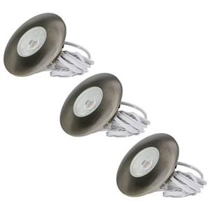 HOFTRONIC 3x Pavo - LED Inbouwspots Badkamer IP44 Zilver