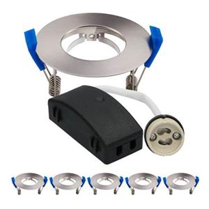 HOFTRONIC 6x - LED Inbouwspots Badkamer IP65 Zilver