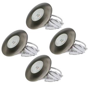 HOFTRONIC 4x Pavo - LED Inbouwspots Badkamer IP44 Zilver