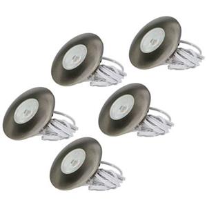 HOFTRONIC 5x Pavo - LED Inbouwspots Badkamer IP44 Zilver