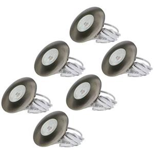 HOFTRONIC 6x Pavo - LED Inbouwspots Badkamer IP44 Zilver