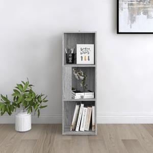 VidaXL Hoekkast 33x33x100 cm bewerkt hout grijs sonoma eikenkleurig