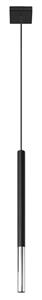 SOLLUX SL.0885 Pendelleuchte MOZAICA 1 schwarz/Chrom L: 8cm, B: 8cm, H: 100cm, G9/40W, dimmbar