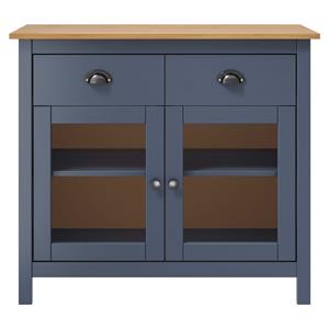vidaXL Dressoir Hill Range 90x40x80 cm massief grenenhout grijs