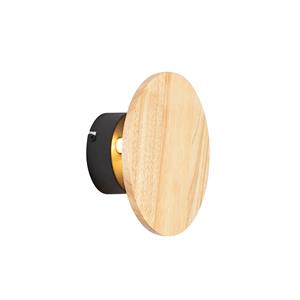 QAZQA Wandlamp pulley - Naturel - Landelijk - D 20cm