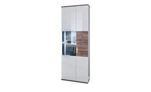Primo Vitrine  Zypern ¦ weiß ¦ Maße (cm): B: 70 H: 199 T: 37  - Möbel Kraft