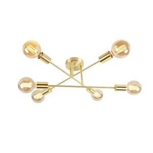 QAZQA Smarte Art Deco Deckenleuchte Gold inkl. 6 WiFi G95 - Sydney Bondi