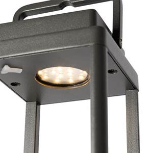 QAZQA LED Tafellamp yara - Donkergrijs - Modern - L 10cm