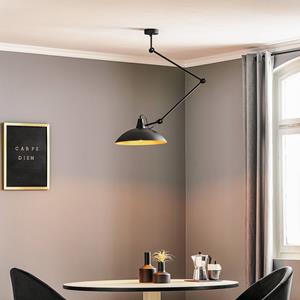 Euluna Plafondlamp 808 verstelbaar 1-lamp zwart/goud