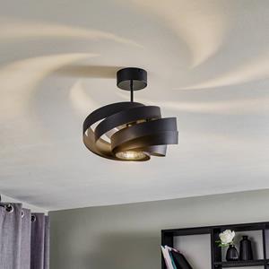 Euluna Plafondlamp Vento zwart Ø 40 cm