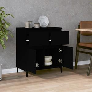 vidaXL Dressoir 60x35x70 cm bewerkt hout zwart