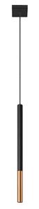 SL.0888 Pendelleuchte mozaica 1 schwarz/Kupfer ø 2,5 h: 100cm, G9/40W, dimmbar - Sollux