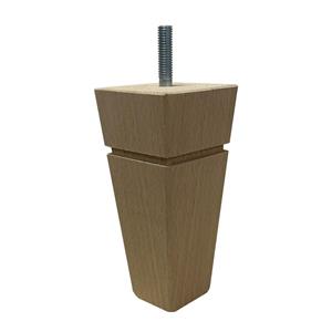 Furniture Legs Europe Houten trapezium meubelpoot 12 cm (M8)