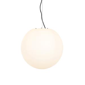 Qazqa Moderne Buiten Hanglamp Wit 45 Cm Ip65 - Nura