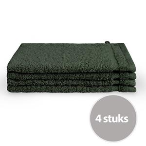 Byrklund Washand 16x21 cm 500gram Donker Groen - 4 stuks