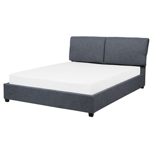 Waterbed stof grijs 160 x 200 cm BELFORT