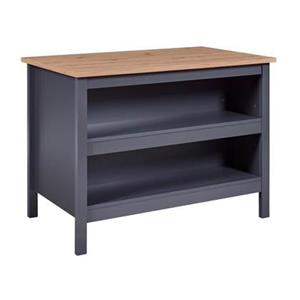 ebuy24 Sideboard Nellina Sideboard Küchen-Ø, 2 Ablagen grau, Artisa