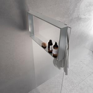 Novellini Planchet  Kuadra voor Douchewand 40x60x12 cm Chroom 