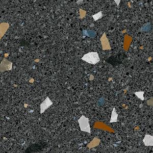 Arcana Vloer- en wandtegel  Stracciatella Grafito 80x80 cm Mat Wit 