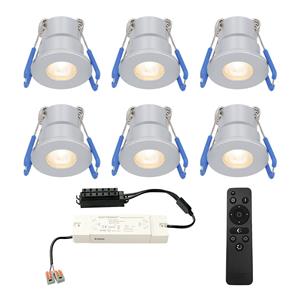 HOFTRONIC™ Complete veranda set 6x3W dimbare Milano LED inbouwspots IP65