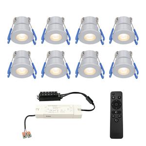 HOFTRONIC™ Complete veranda set 8x3W dimbare Milano LED inbouwspots IP65
