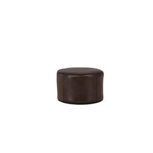 Hioshop Eastport poef, hocker Ã41cm PU kunstleer bruin.