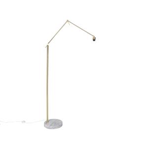 QAZQA Vloerlamp editor - Goud/messing - Modern - L 1023mm