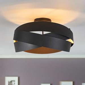 Euluna Zwarte plafondlamp Tornado