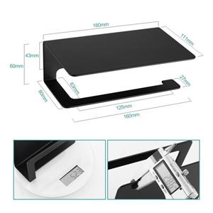 EMKE Toilettenpapierhalter  Toilettenpapierhalter, freistehender Klorollenhalter, fürs Badezimmer, Papierrollenhalter für Küche und Badzimmer, Schwarz