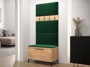 Vestiaire ZION 1 deur artisan eik/groen