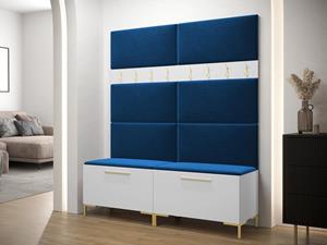 Mobistoxx Vestiaire ZILIAN 2 deuren wit/blauw