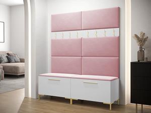 Mobistoxx Vestiaire ZILIAN 2 deuren wit/roze
