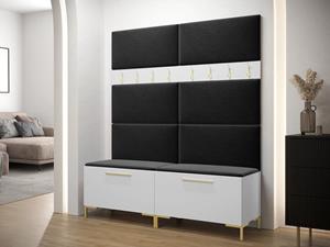 Mobistoxx Vestiaire ZILIAN 2 deuren wit/donkergrijs