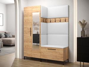 Mobistoxx Vestiaire ZIGZAG 3 deuren artisan eik/wit