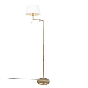 QAZQA LED Vloerlamp ladas - Brons - Landelijk - L 50cm