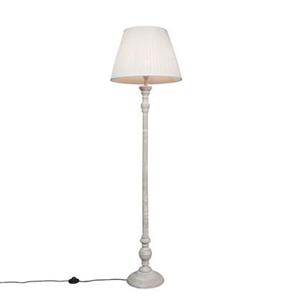 QAZQA Vloerlamp Classico - CrÃ¨me - Retro - D 450mm